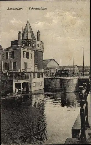 Ak Amsterdam Nordholland Niederlande, Scheierstoren