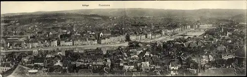 Klapp Ak Liège Lüttich Wallonien, Panorama vom Ort