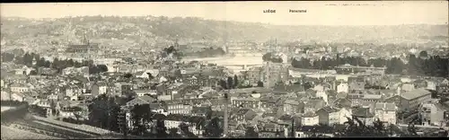 Klapp Ak Liège Lüttich Wallonien, Panorama vom Ort