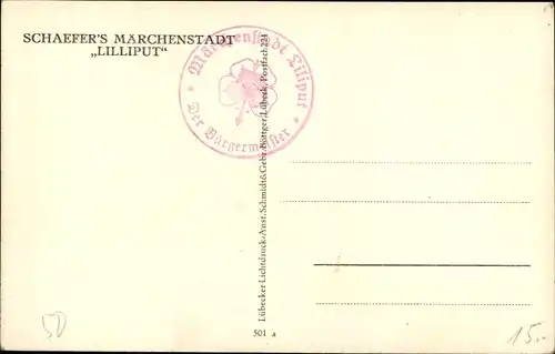 Ak Schaeffer's Märchenstadt Liliput