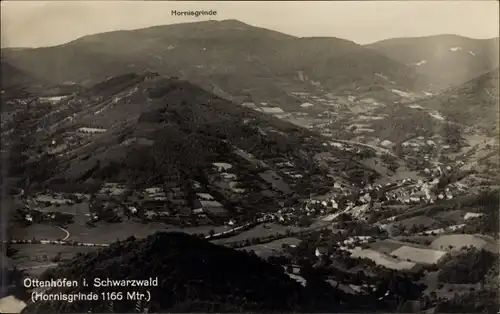 Ak Ottenhöfen im Schwarzwald, Totalansicht, Hornisgrinde