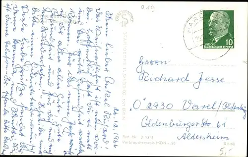 Ak Neustadt Dosse in Brandenburg, Karl Marx Straße