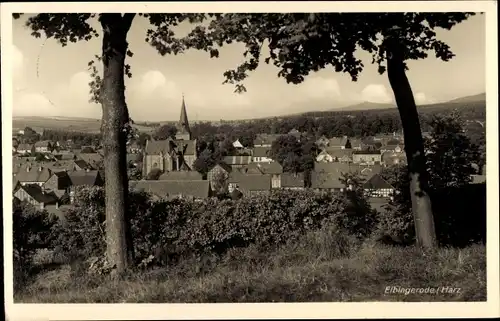 Ak Elbingerode Oberharz am Brocken, Kirche, Ortspanorama