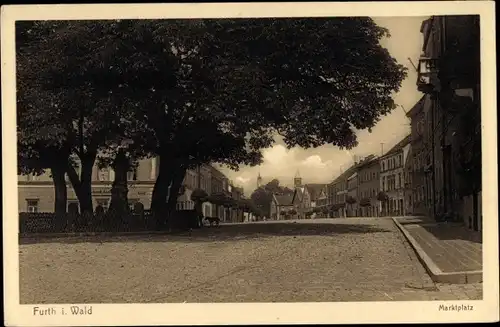 Ak Furth im Wald Oberpfalz Bayern, Marktplatz