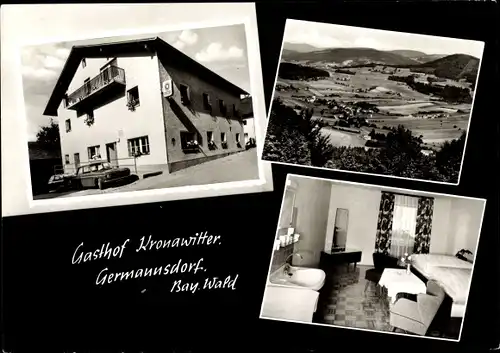 Ak Germannsdorf Hauzenberg im Bayerischen Wald, Gasthof Kronawitter