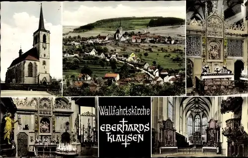 Ak Eberhardsklausen Klausen in der Eifel Rheinland Pfalz, Kirche, Innenansicht