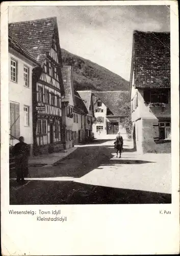 Ak Wiesensteig in Baden Württemberg, Kleinstadtidyll