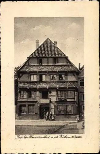 Ak Paderborn in Nordrhein Westfalen, Renaissancehaus, Hathumarstraße