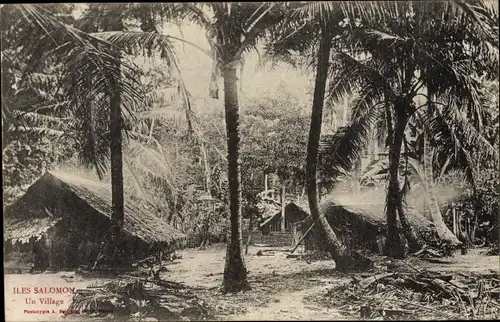 Ak Iles Salomon Salomon Inseln, Un village