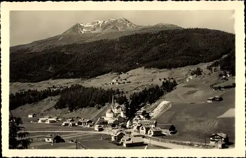 Ak Sölden in Tirol, Panorama vom Ort