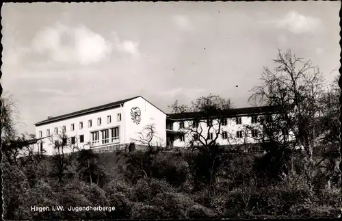 Ak Hagen in Westfalen Ruhrgebiet, Blick zur Jugendherberge