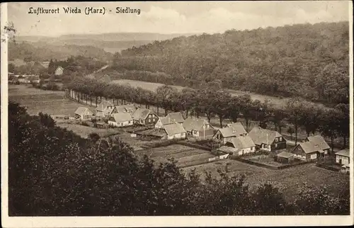 Ak Wieda Walkenried im Harz, Siedlung, Panorama vom Ort