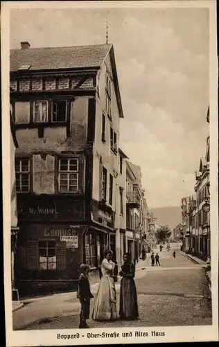 Ak Boppard am Rhein, Oberstraße, Altes Haus, Berggraben 