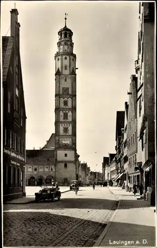 Ak Lauingen an der Donau Schwäbische Alb, Schimmelturm