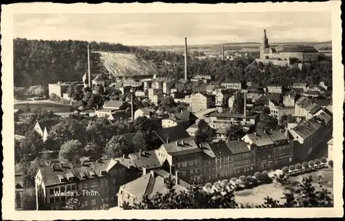 Ak Weida in Thüringen, Panoramablick auf die Stadt