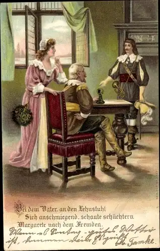 Präge Ak Trompeter von Säckingen, Margaretha