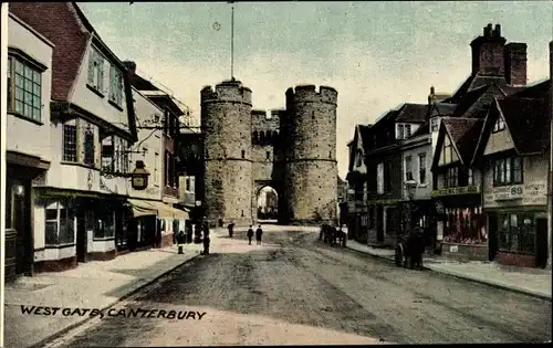 Ak Canterbury England, West Gate