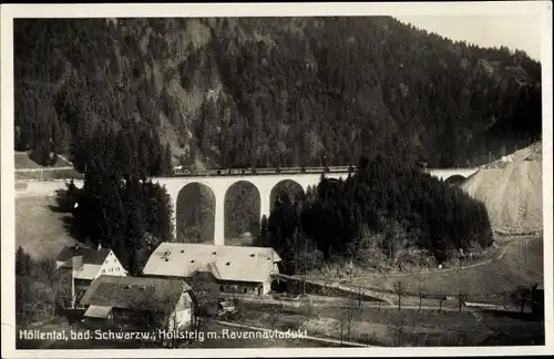 Ak Breitnau im Schwarzwald, Höllental, Höllensteig, Ravennaviadukt, Brücke
