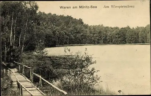 Ak Waren an der Müritz, Wienpietschsee