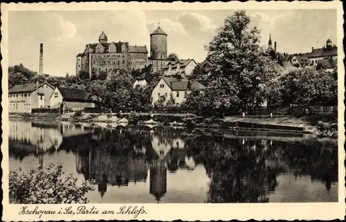 Ak Zschopau im Erzgebirge Sachsen, Schloss