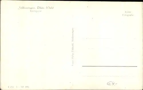 Ak Schleusingen in Thüringen, Kirchgasse