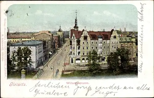 Ak Gliwice Gleiwitz Schlesien, Wilhelmstraße