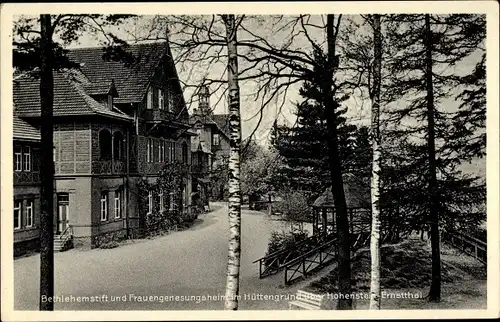 Ak Hüttengrund Hohenstein Ernstthal in Sachsen, Bethlehemstift Frauengenesungsheim