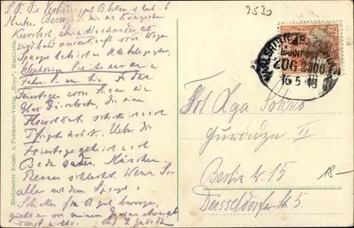 Ak Pforzheim im Schwarzwald, Schwarzwaldstraße