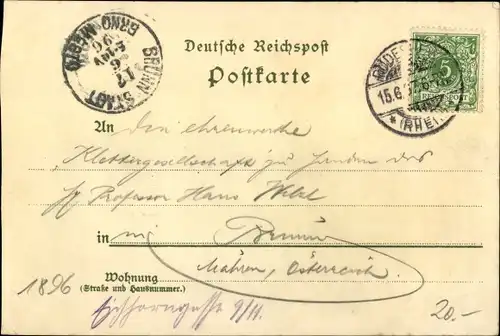 Litho Rüdesheim am Rhein Hessen, Nationaldenkmal Niederwald