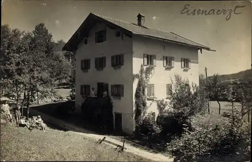 Foto Ak Eisenärzt Siegsdorf in Oberbayern, Pensionshaus, Gäste