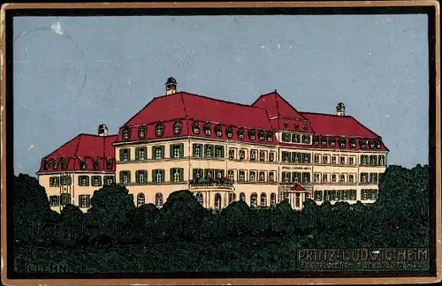 Steindruck Ak Lehn, L., Traunstein in Oberbayern, Prinz Ludwig Heim