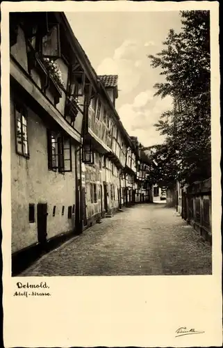 Ak Detmold in Nordrhein Westfalen, Adolfstraße, Wohnhäuser