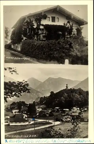 Foto Ak Ruhpolding in Oberbayern, Haus Daburger, Gesamtansicht