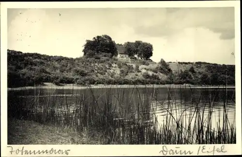 Ak Daun in der Eifel Rheinland Pfalz, Totenmaar, Gewässer, Ufer