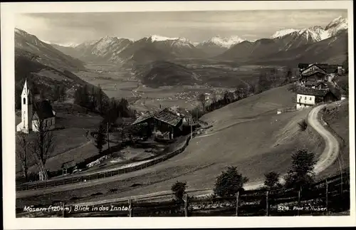 Ak Mösern Telfs in Tirol, Inntal, Gebirgspartie