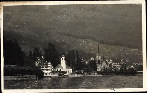 Ak Weggis Kt. Luzern Schweiz, Neue Kirche