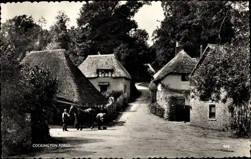 Ak Cockington South West England, Forge, horse