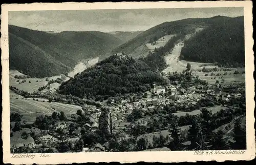 Ak Leutenberg in Thüringen, Blick v. d. Wandslebhütte 