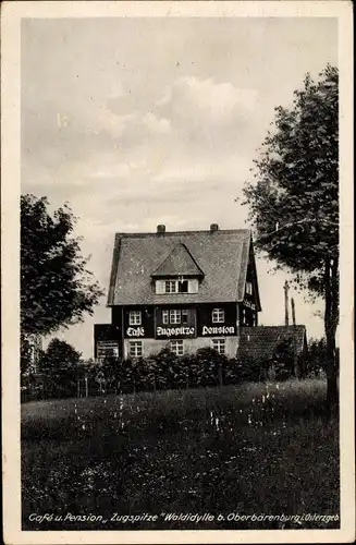 Ak Bärenburg Altenberg im Erzgebirge, Cafe und Pension Zugspitze, Bes. Erwin Vogler