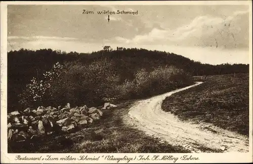 Ak Dehme Bad Oeynhausen in Nordrhein Westfalen, Restaurant Zum wilden Schmied, Inh. H. Mölling Dehme