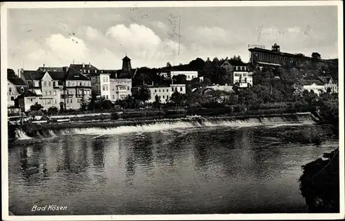 Ak Bad Kösen Naumburg an der Saale, Wasserpartie