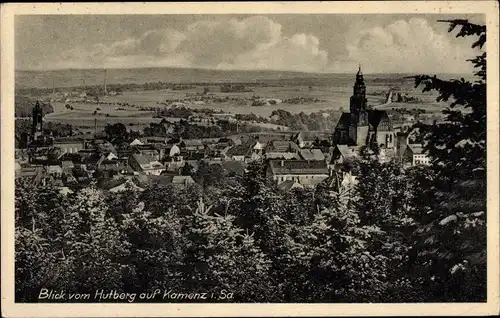 Ak Kamenz in Sachsen, Aussicht Hutberg, Kirche