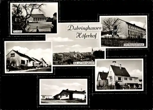 Ak Dabringhausen Wermelskirchen im Bergischen Land, Turnhalle, Otto Biesenbach Schule, Ortsansichten