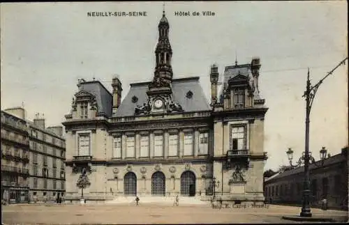 Ak Neuilly sur Seine Hauts de Seine, Hotel de Ville