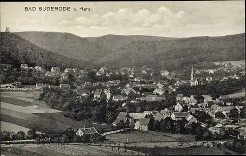 Ak Bad Suderode Quedlinburg im Harz, Stadtpanorama