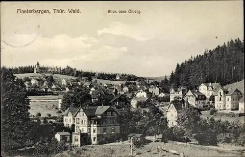 Ak Finsterbergen Friedrichroda Thüringen, Blick vom Ölberg