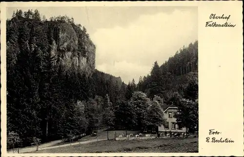 Ak Oberhof im Thüringer Wald, Falkenstein, Haus, Terrasse