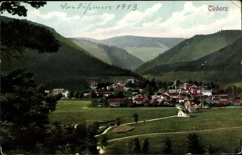 Ak Tabarz im Thüringer Wald, Panorama vom Ort
