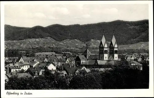 Ak Offenburg am Schwarzwald, Panorama vom Ort