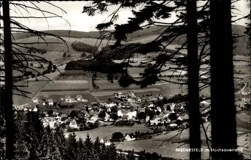 Ak Niedersfeld Winterberg im Sauerland, Panorama vom Ort